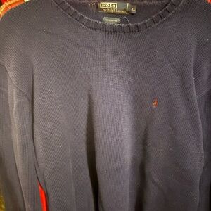 Polo by Ralph Lauren Men's Dark Blue Crewneck Sweater